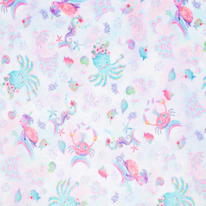 Cuddle® Prints - Splish-Splash Pastel Digitally Printed Minky Yardage