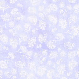 Shimmering Twilight - Shimmery Dandelions Periwinkle Yardage Primary Image