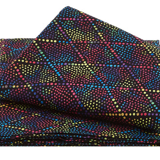 Diamond Dots - Black Multi 3 Yard Cut