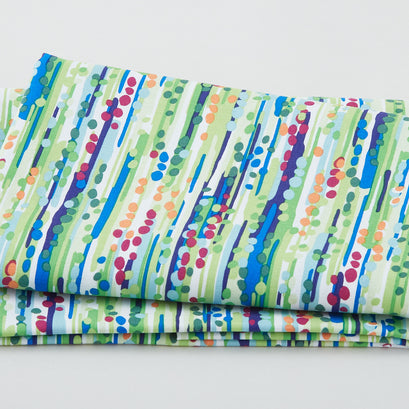 The Language of Color - Paint Dabs Green 2 Yard Cut