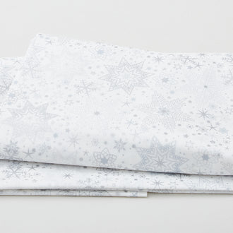 Star Sprinkle - Snowflakes Silver 2 Yard Cut