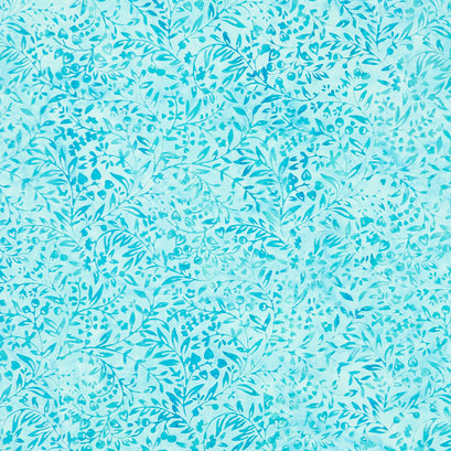 Bold Blooms Batiks - Vine Teal Scuba Yardage
