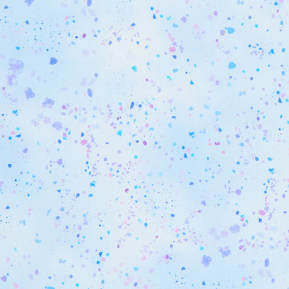 Hydrangea Bliss - Tossed Hydrangea Tiny Petals Blue Yardage