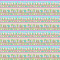 Hoppy Easter Gnomies - Novelty Gnomie Stripe Multi Yardage Alternative View #1