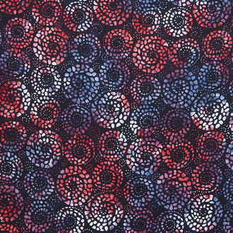 Tonga Batiks - Liberty Swirl Wood Cut Celebrate Yardage