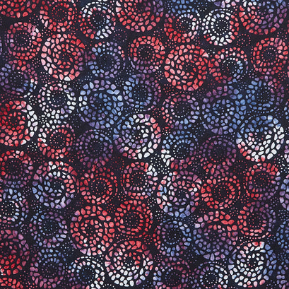 Tonga Batiks - Liberty Swirl Wood Cut Celebrate Yardage