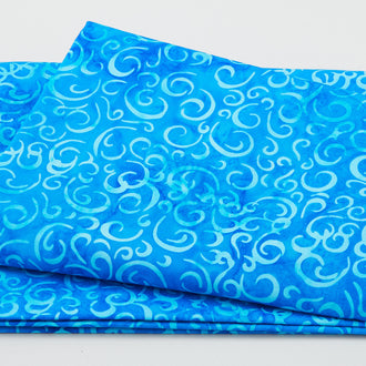 Rainbow Celebration Batiks - Streamers Blue Blueberry 2 Yard Cut
