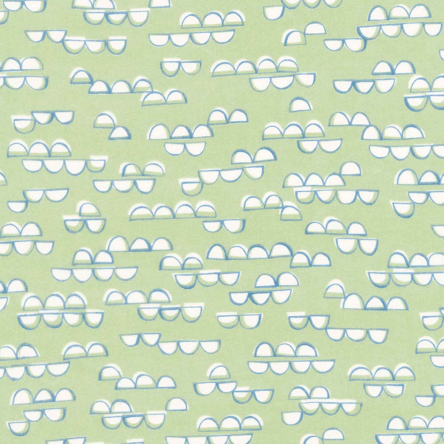 Cozy Cotton Flannels - Over the Moon Full Collection Half Circles Meadow Yardage Primary Image