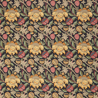 Morris Meadow - Wey Damask Black Yardage