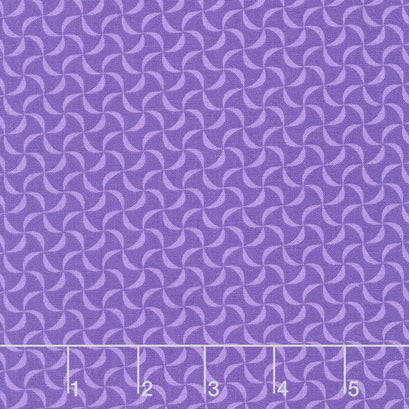 Polar Bear Attitude - Petite Pinwheels Purple Yardage