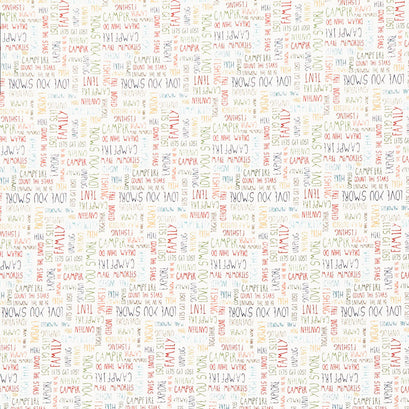 Love You S'more - Outdoor Text Cream Yardage