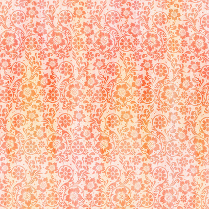 Garden of Dreams II - Garden Tonal Orange Yardage