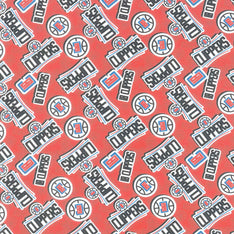 NBA - Los Angeles Clippers Sticker Toss Red Yardage Primary Image