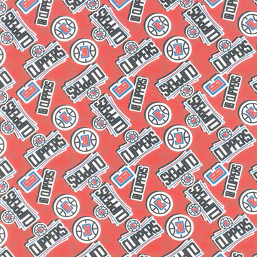 NBA - Los Angeles Clippers Sticker Toss Red Yardage Primary Image
