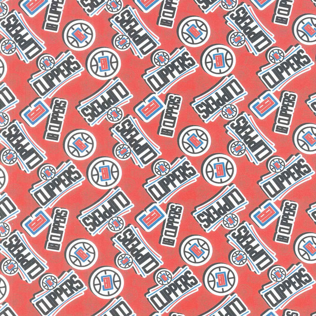 NBA - Los Angeles Clippers Sticker Toss Red Yardage Primary Image