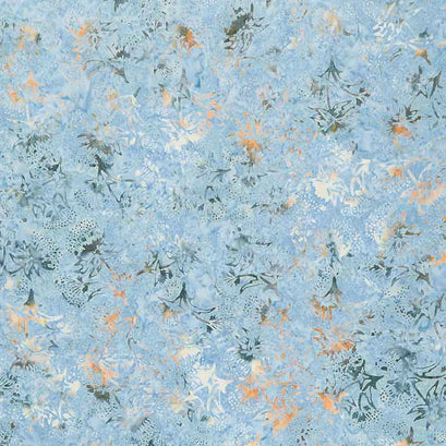 Naturescape Batiks - Herbs Blue Shark Yardage