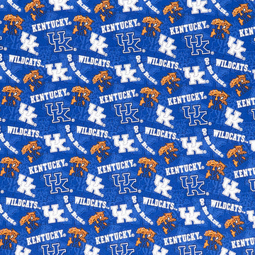 NCAA - Kentucky Tone on Tone Blue Yardage Primary Image