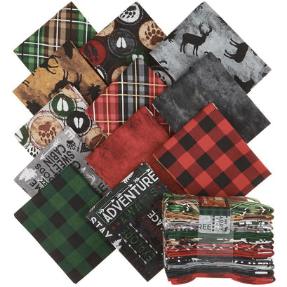 Cabin Welcome Flannel Fat Quarter Crystals