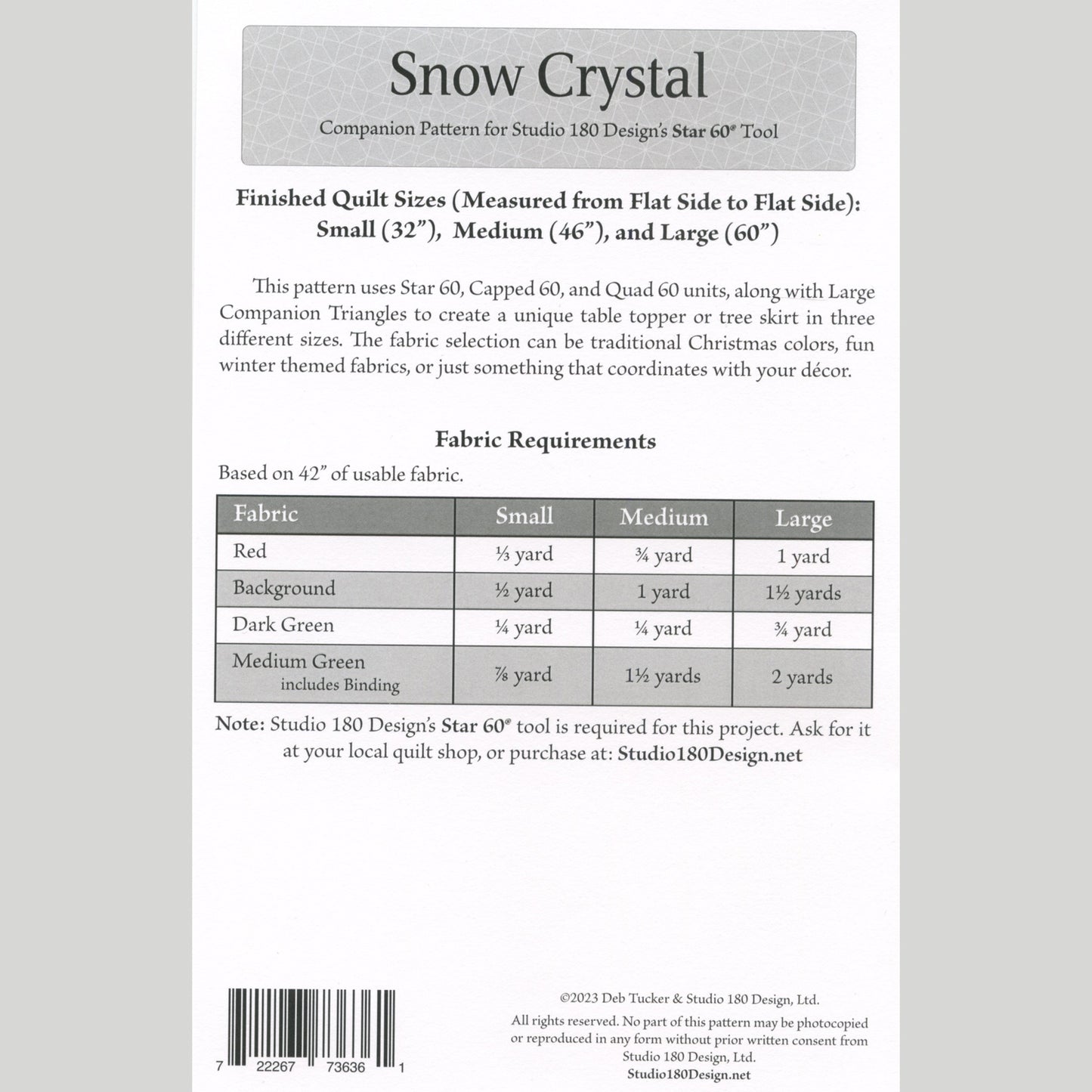 Snow Crystal Tree Skirt Pattern Alternative View #1
