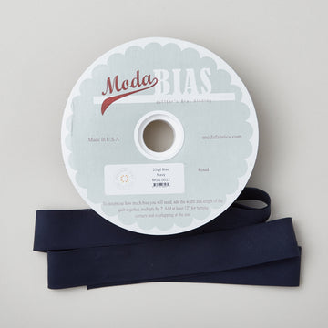 Bella Solid Bias Binding 20 Yard Spool - Navy Primary Image