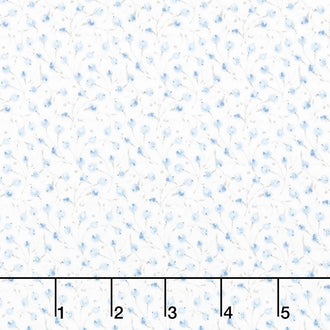 Woodland Frost - Winter Berries White Yardage