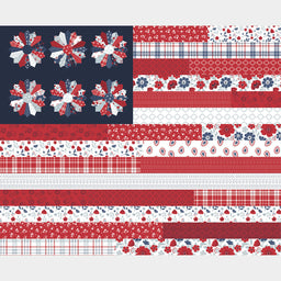 American Beauty - Flag Panel Multi Yardage Primary Image