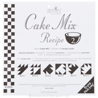 Cake Mix Recipe 2 by Miss Rosie's Quilt Co