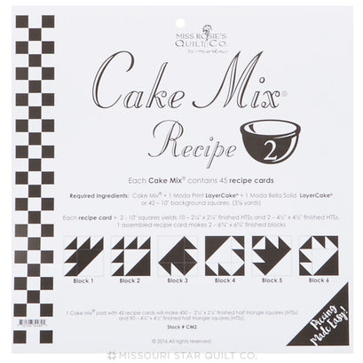 Cake Mix Recipe 2 by Miss Rosie's Quilt Co