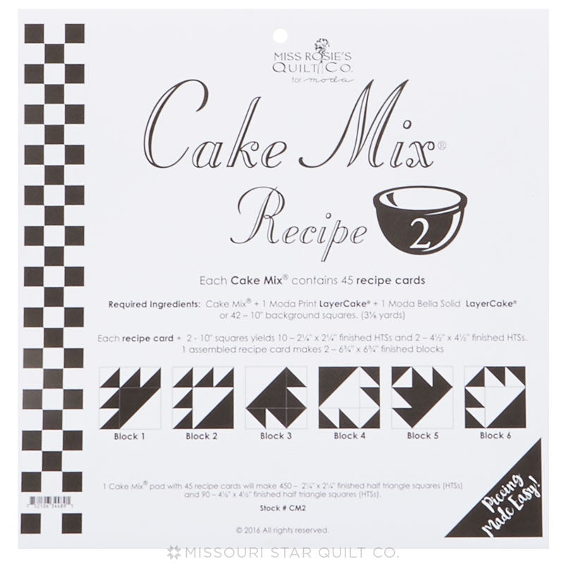 Cake Mix Recipe 2 by Miss Rosie's Quilt Co