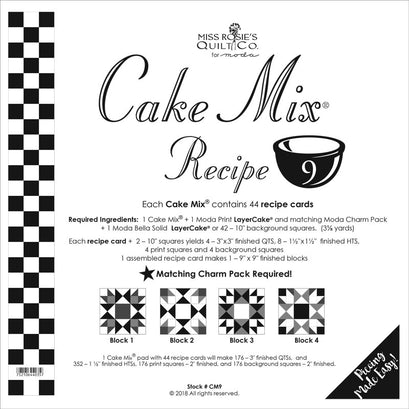 Cake Mix Recipe 9 by Miss Rosie's Quilt Co