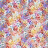 Calypso - Coral Blue Digitally Printed Yardage