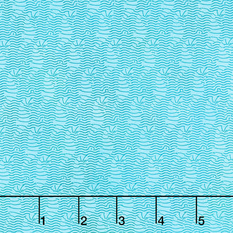 Calypso II - Sea Horses Teal Yardage