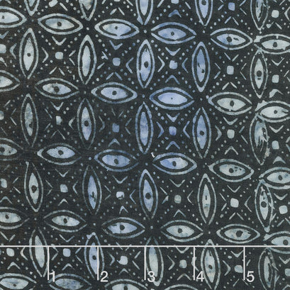 Calypso Rayon Batiks - Geometric Midnight Yardage