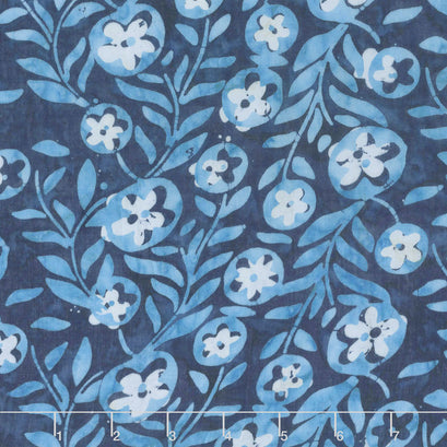 Calypso Rayon Batiks - Leafy Lagoon Yardage