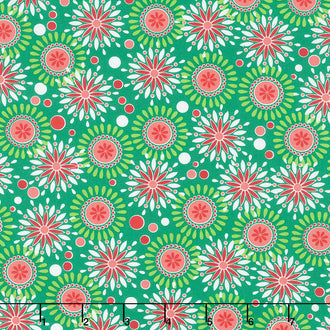 Camp Joy - Joyful Geo Green Yardage