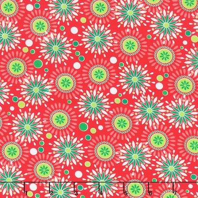 Camp Joy - Joyful Geo Red Yardage