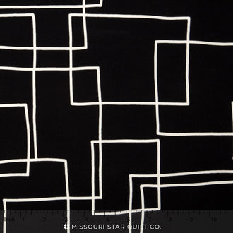 Canvas Prints 2 - Lines Black Yardage