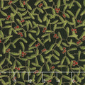 Cardinal Song Metallic - Mistletoe Ebony Yardage