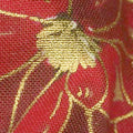 Cardinal Song Metallic - Poinsettia & Pine Ebony Yardage