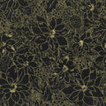 Cardinal Song Metallic - Toile Ebony Yardage