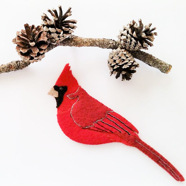 Cardinal Wool Felt Ornament Kit Primary Image