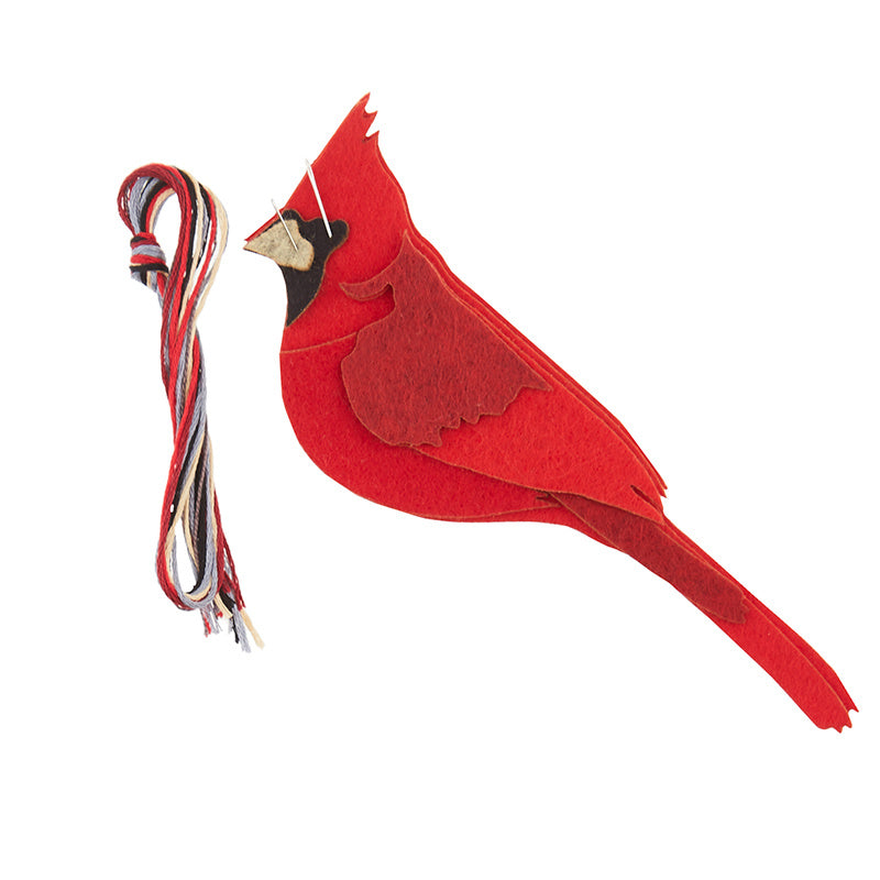 Cardinal Wool Felt Ornament Kit Alternative View #1
