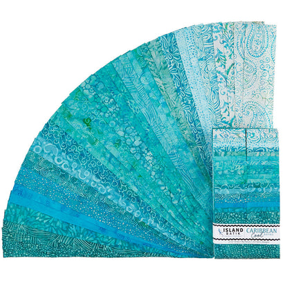 Caribbean Cool Batiks Strips