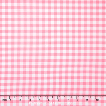Carolina Gingham - 1/4" Check Candy Pink Yardage