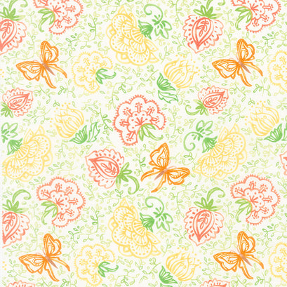 Carolina Lilies - Boho Blooms Cream Yardage