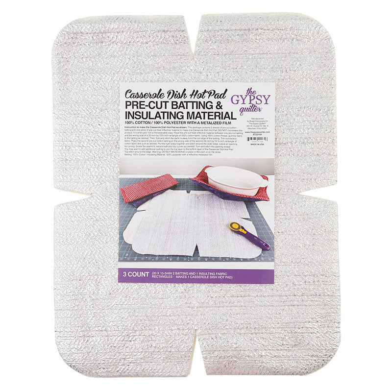 Casserole Dish Hot Pad Pre-Cut Batting & Insulating Material