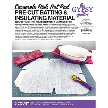 Casserole Dish Hot Pad Pre-Cut Batting & Insulating Material