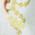 Cat-I-Tude Christmas - Mini Playful Cats White Multi Metallic Yardage