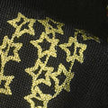 Cat-I-Tude Christmas - Playful Cats Black Multi Metallic Yardage