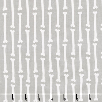 Cats, Bats and Jacks - Bones Gray Yardage